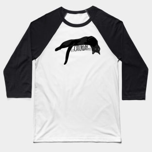 Is it Caturday Yet? Lounging Kitty Baseball T-Shirt